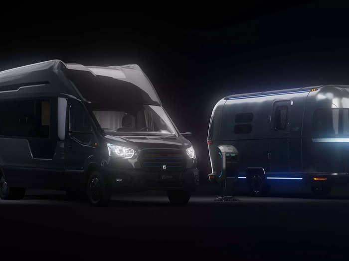 In late January, Thor announced two electric models: a camper van and an Airstream-branded travel trailer.