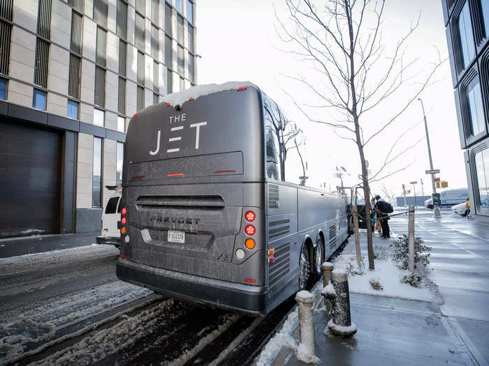 The Jet is an intercity bus startup with tickets that range from around $100 to up to almost $200.