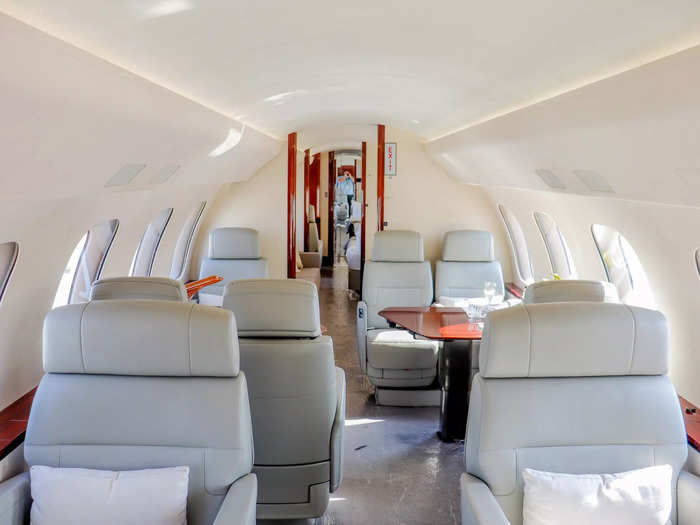 Aircraft owners can, however, fully customize their aircraft to their personal desires with as many or as few seats as possible.