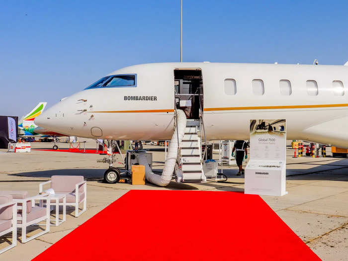 Bombardier brought one of its Global 7500 demonstration aircraft to the Dubai Airshow in November. Here’s what it’s like inside.