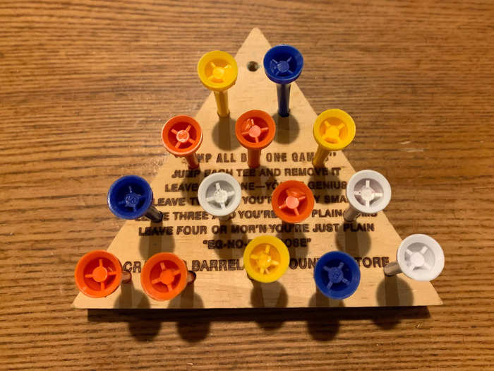 I also made sure to play Cracker Barrel