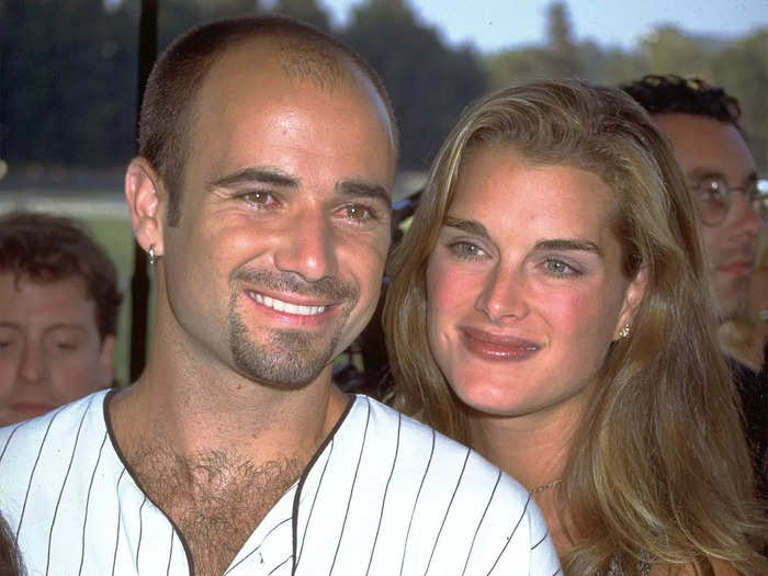 Olympic tennis player Andre Agassi and Brooke Shields were one of the biggest "it couples" of the 