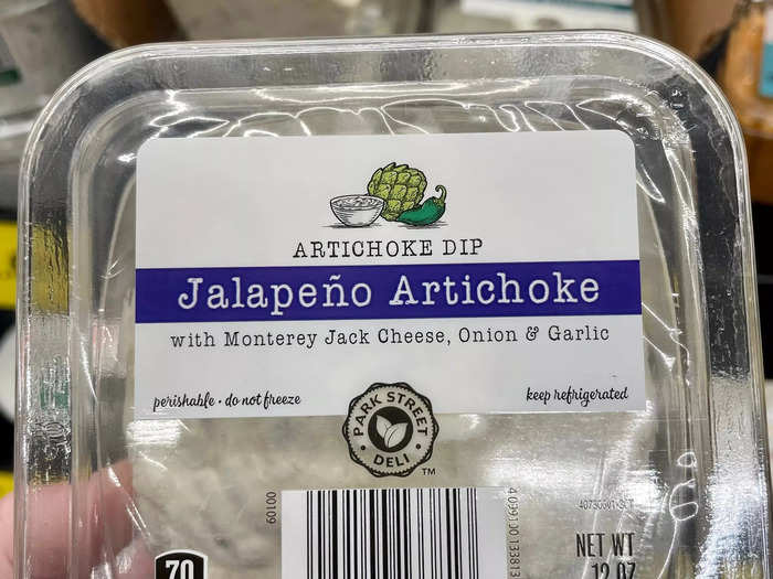 The jalapeño-artichoke dip pairs well with a number of finger foods.