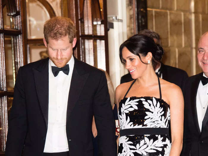 They matched again when they wore black-tie attire to the Royal Variety Performance in London, England, in November 2018.