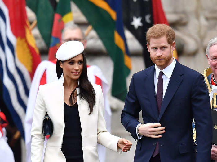 They coordinated on March 12, 2018, for the Commonwealth Day Service in London, England.