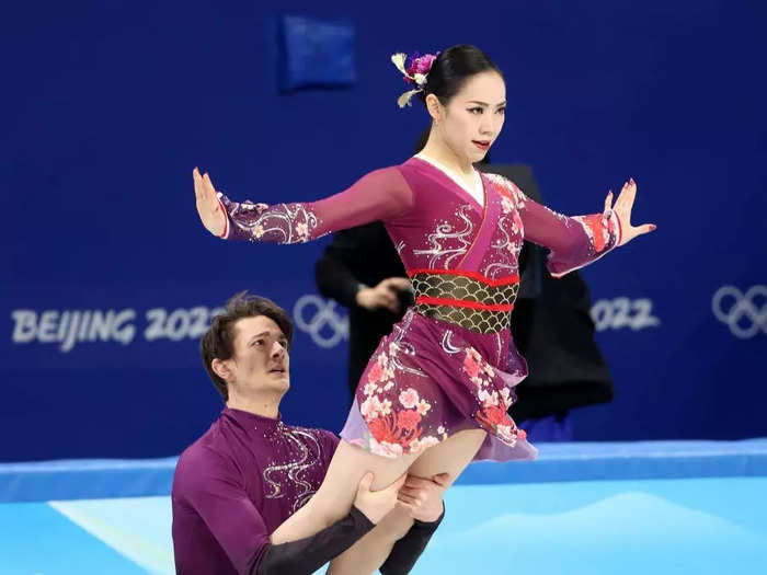 Misato Komatsubara and Tim Koleto of Team Japan met through skating together and married in 2017.