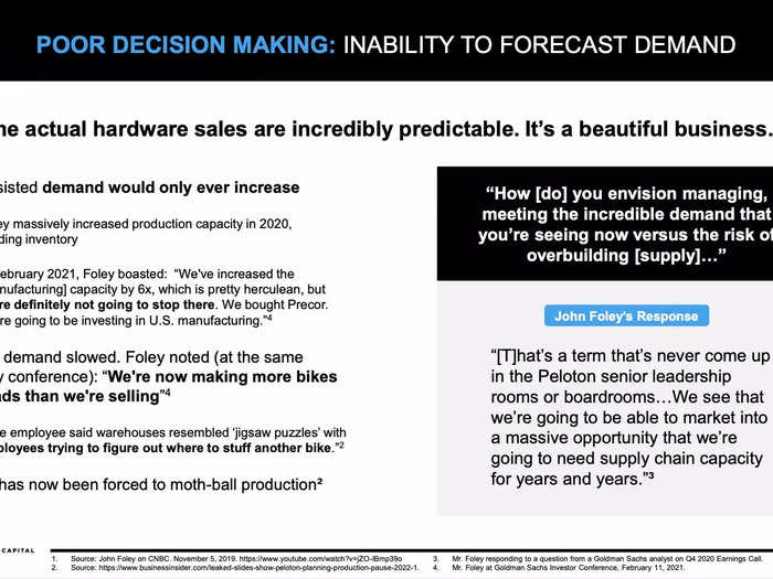 As Insider reported, softening demand was leading to a buildup of inventory with warehouses resembling "jigsaw puzzles."