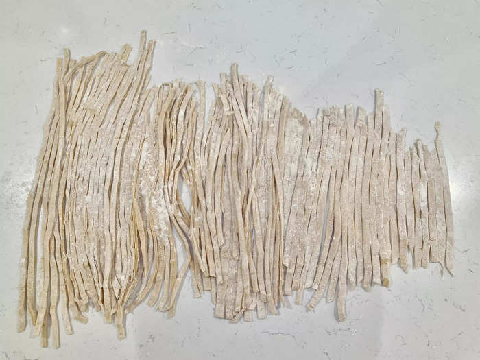 And voila — pasta noodles!