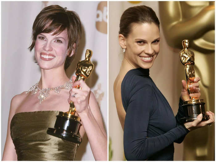 Hilary Swank won best actress in 2000 and 2005 for "Boys Don