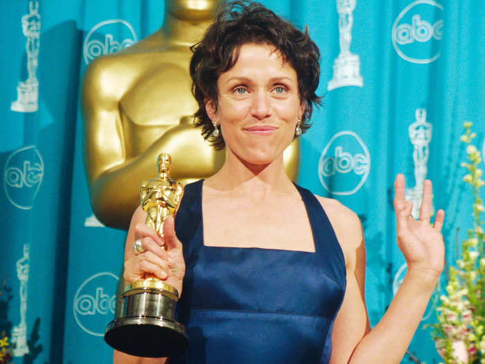 Frances McDormand won her first Oscar in 1997 for "Fargo."