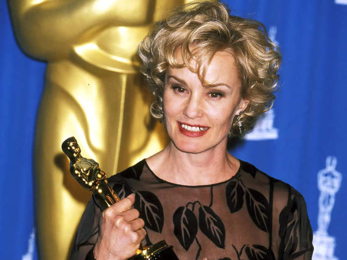 Jessica Lange won her first best actress Academy Award in 1995 for "Blue Sky."