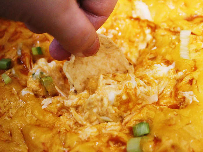 The dip was perfectly creamy, spicy, and cheesy — another successful slow-cooker recipe that