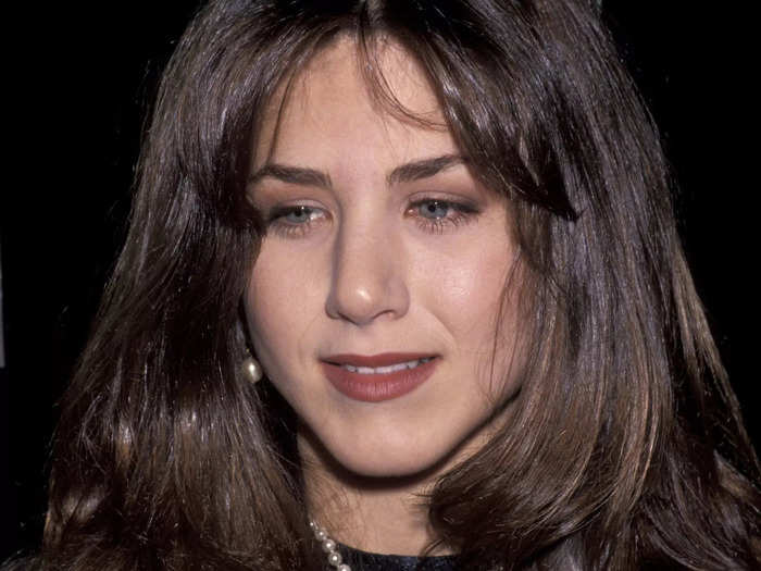 Aniston said she rocked a goth look in high school.