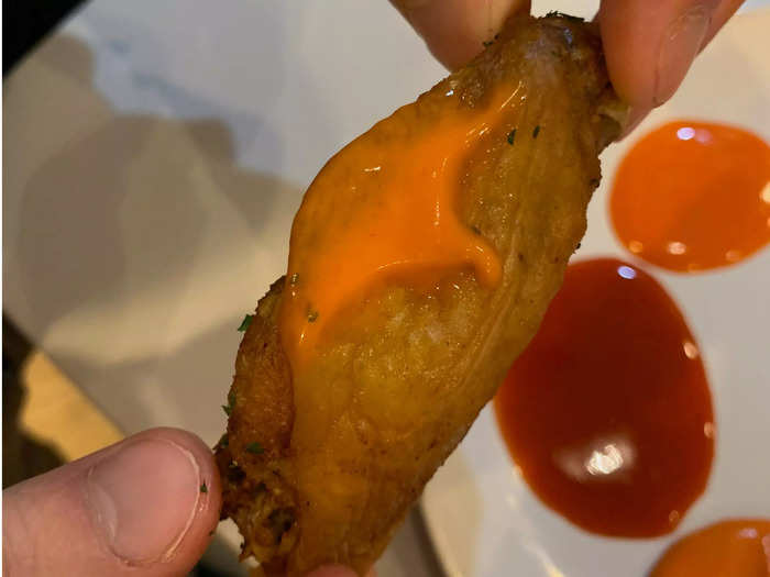 The color and the thick consistency of the sauce were not appealing to me.