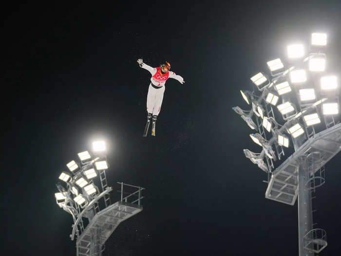 The lights are bright at the Beijing Olympics.