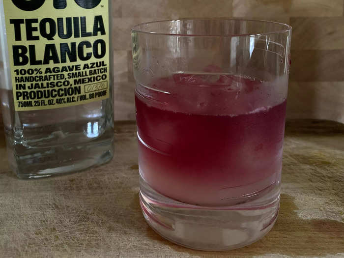 I love red wine so when I saw a recipe combining it with tequila, I felt obliged to make it. Labelled "818 Better Red," this was another cocktail containing the blanco variety. Refreshing and fruity, this was a unique drink but I