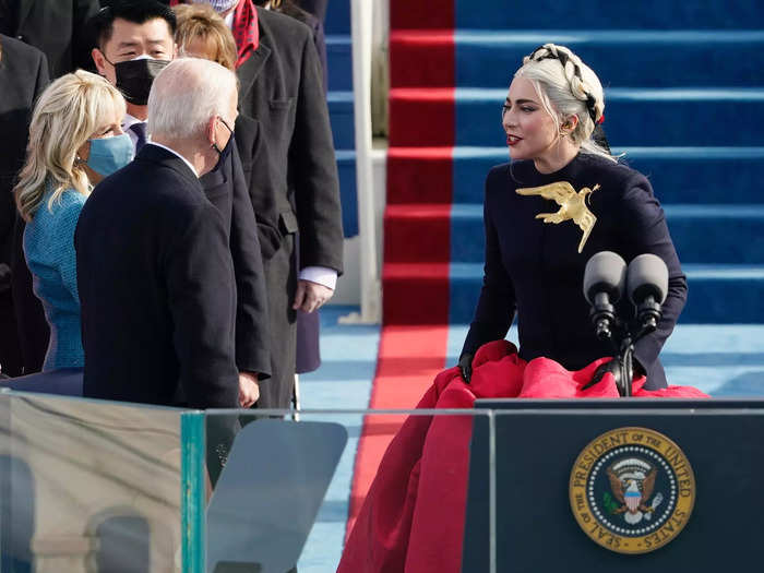 Most recently, Lady Gaga wore a bullet-proof dress for Joe Biden