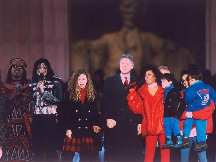 Celebrities wore their best for Bill Clinton