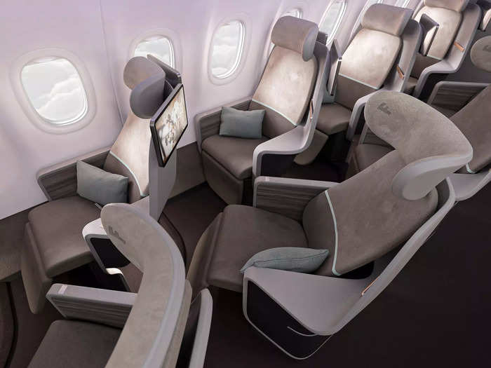 Airlines can fit 40 ACCESS seats on an A321LR cabin if the pitch is 47 inches. The number of seats can be upped to 44 with a 44-inch pitch, or 48 with a 40-inch pitch.