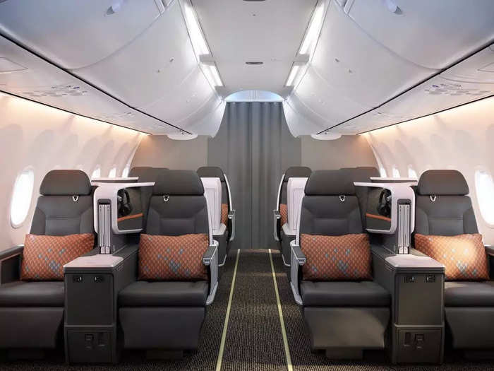 This forces airlines to have to choose between forgoing direct-aisle access for a 2x2 configuration, like Singapore Airlines