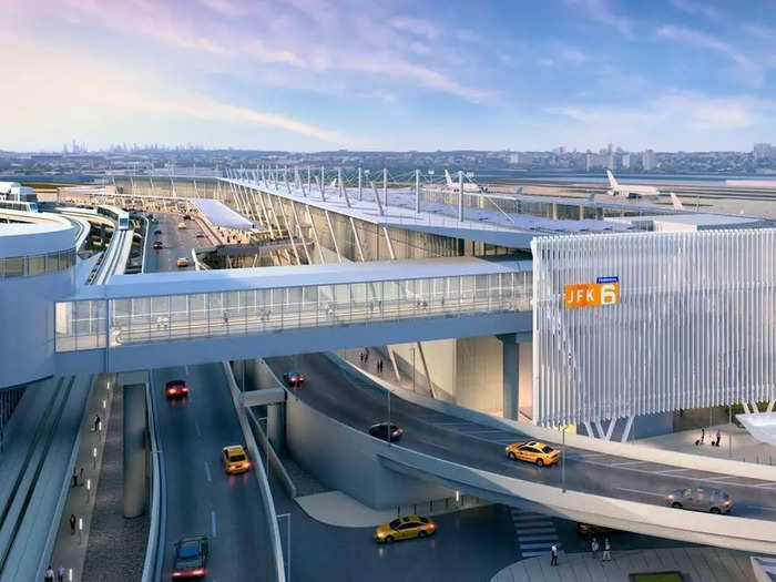 The ground transport center will feature new rideshare and taxi areas to alleviate the traffic congestion at T5.
