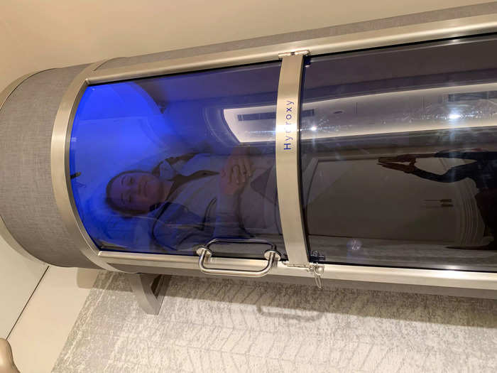 I tried hyperbaric oxygen therapy for 45 minutes.