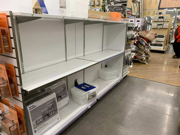 The location was mostly well stocked during my visit, but I did notice some empty shelves.