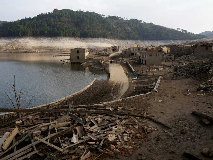 Tourists are now coming to see the remains of a village that has been inaccessible for decades.