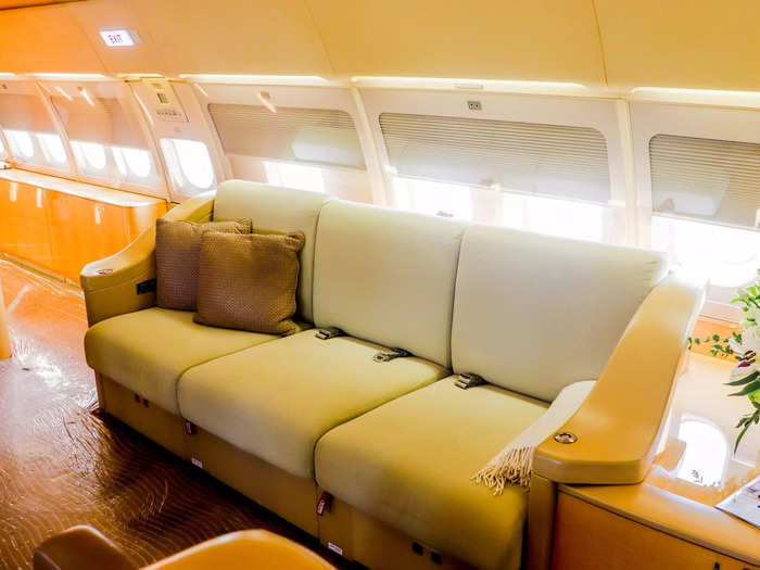 The abundance of living space that only an airliner can offer is what travelers seek when chartering this aircraft. Only on an airliner can the wealthy have a living room, dining room, and bedroom while still having rows of seating for support staff.