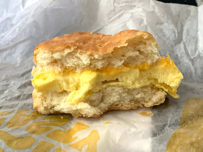 The egg-and-cheese biscuit was the only vegetarian option at my local Burger King.