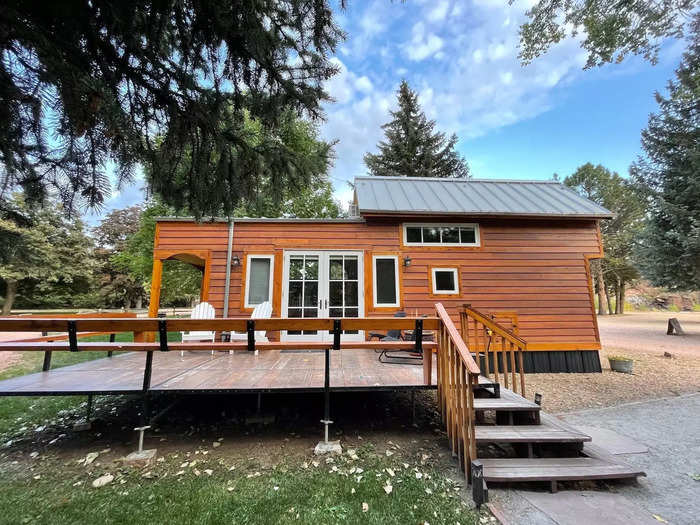 Some are larger than others, Waugh said, adding "people want the biggest darn tiny house that you can get." The Sequoia is one of the largest tiny houses at WeeCasa at 400 square feet. It starts at $229 a night and can sleep six people.