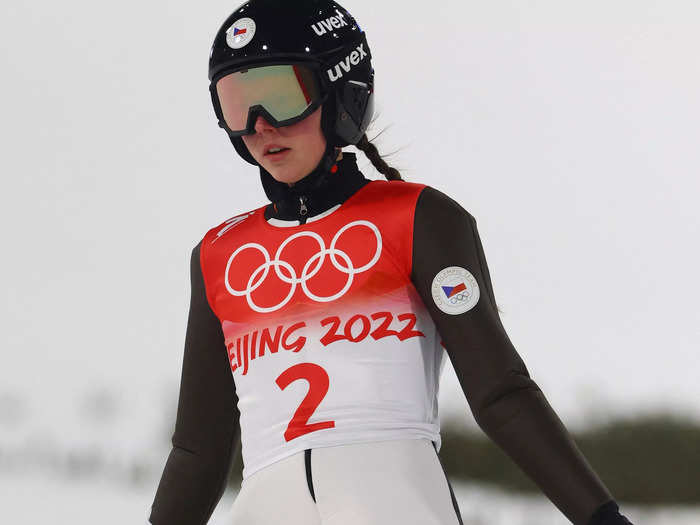 Anezka Indrackova, a 15-year-old Czech ski jumper, is the youngest athlete competing at the Beijing Games.