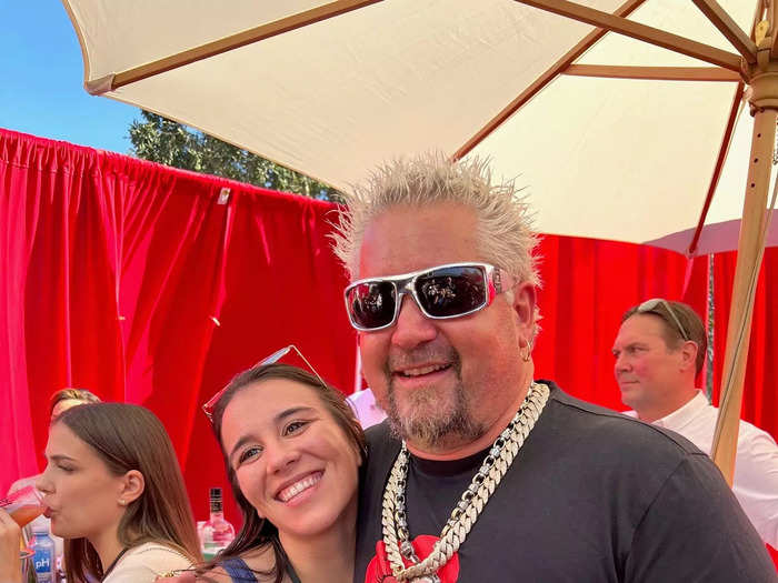 And after trying his fried chicken, we got to meet the Mayor of Flavortown himself.