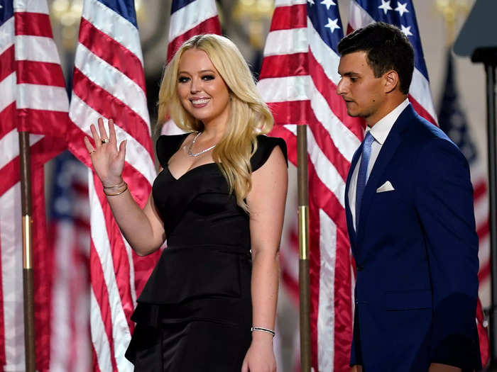 August 2020: Tiffany Trump and Boulos attended the Republican National Convention, where she gave a speech.