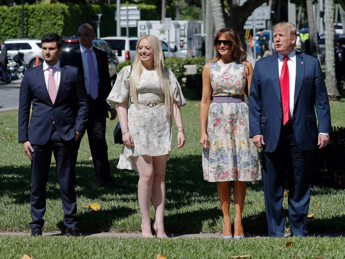 April 2019: Boulos joined the Trump family for Easter services at the Bethesda-by-the-Sea Episcopal Church in Palm Beach, Florida.