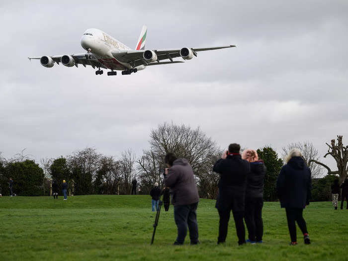 As of Friday, more than 90 incoming and outgoing flights were cancelled at Heathrow Airport within 24 hours, according to flight-tracking website FlightAware.