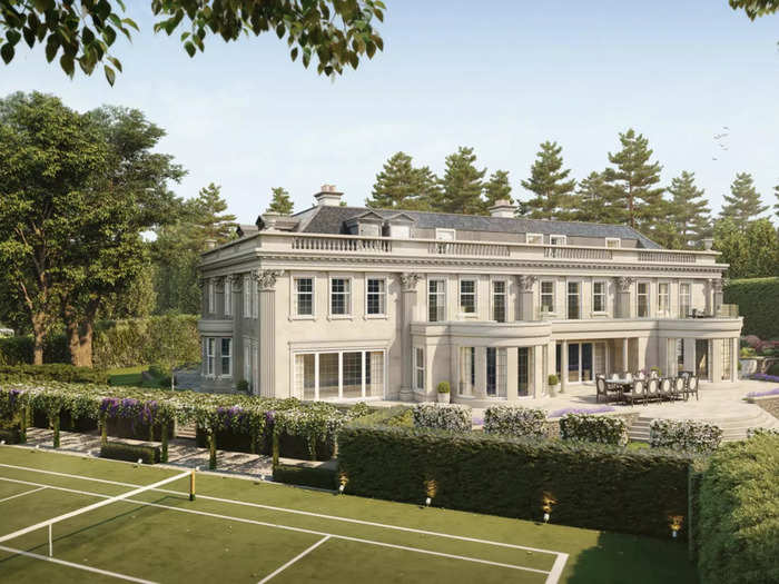 Stately Homes is a property developer and plans to build Hampton Hall in the gated Crown Estate in Oxshott, Surrey in England.