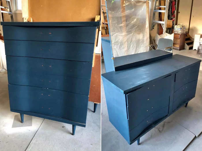 Hiebert bought these two dressers from the same seller.