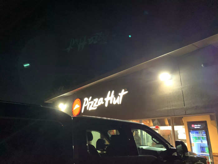 I waited a bit longer at Pizza Hut than I had at Domino