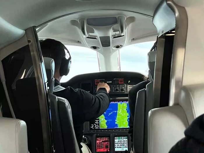 I also enjoyed being able to see my flight crew in the cockpit during the flight.