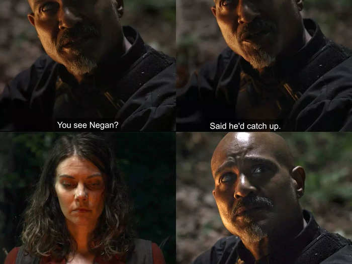 You may not be able to tell, but Father Gabriel is "kinda heartbroken" to learn Negan left the group.