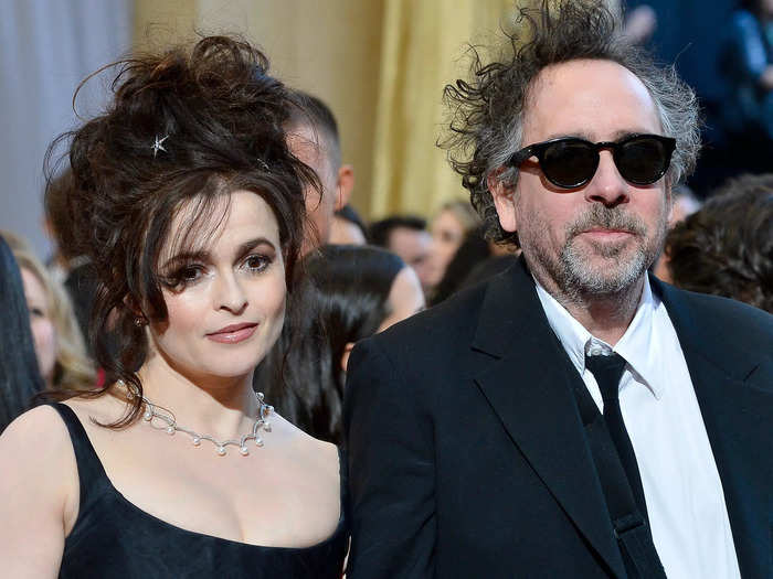 Helena Bonham Carter and Tim Burton were frequent collaborators when they were dating, with Carter starring in films like "Alice in Wonderland" and "Sweeney Todd," among others.