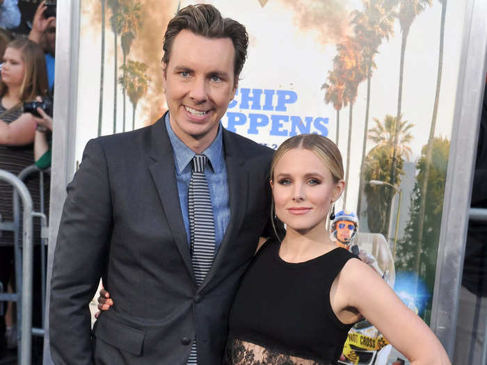 Kristen Bell and Dax Shepard have co-starred in two movies that Shepard also directed: "Hit and Run" and "CHiPS."