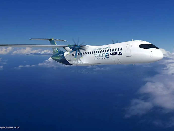 Airbus has three designs for its ZEROe planes, including a turboprop that can carry up to 100 passengers and fly over 1,000 nautical miles...