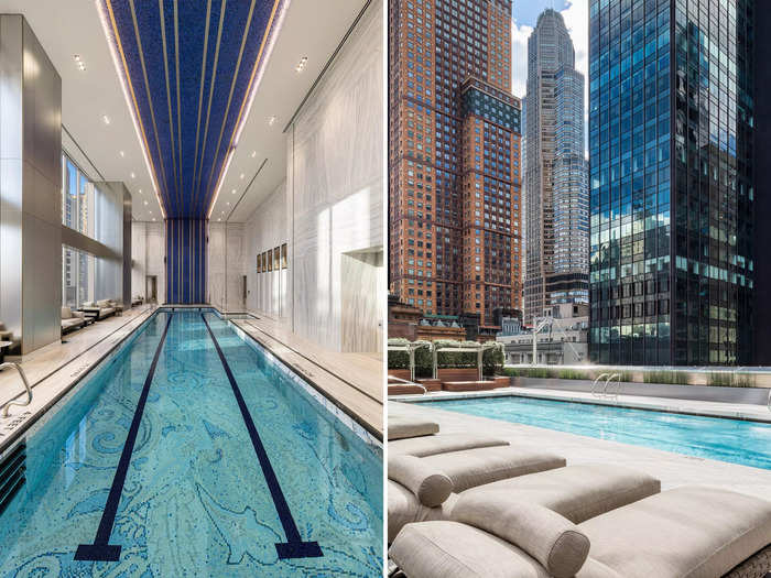 Living here also comes with luxury hotel-like perks, such as indoor and outdoor pools so residents can swim year-round ....