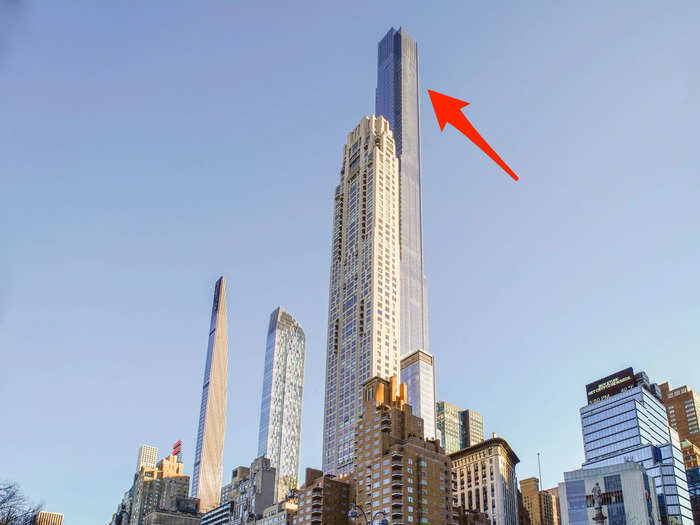 Central Park Tower reached its full height of 1,550 feet in 2019, making it the second-tallest building in the US after One World Trade Center, Insider reported.