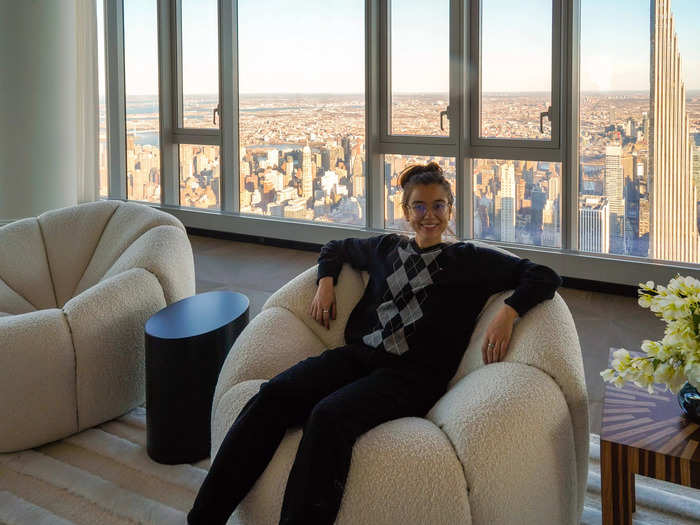 I took an exclusive tour of Central Park Tower, the tallest apartment building in the world. I looked inside one of the highest units on the 113th floor, and also previewed some of the high-end amenities that residents share.