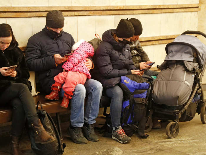 Citizens in Kyiv have also been using the city