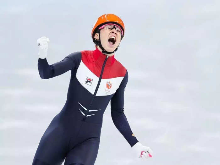 Speed skater Suzanne Schulting of the Netherlands set a new world record in the women