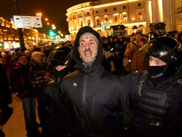 But that did not stop demonstrators from turning out in dozens of Russian cities, including St. Petersburg and Novosibirsk